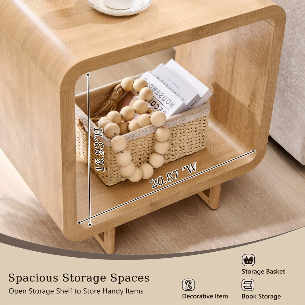 End Table with Charging Station, 23.6\