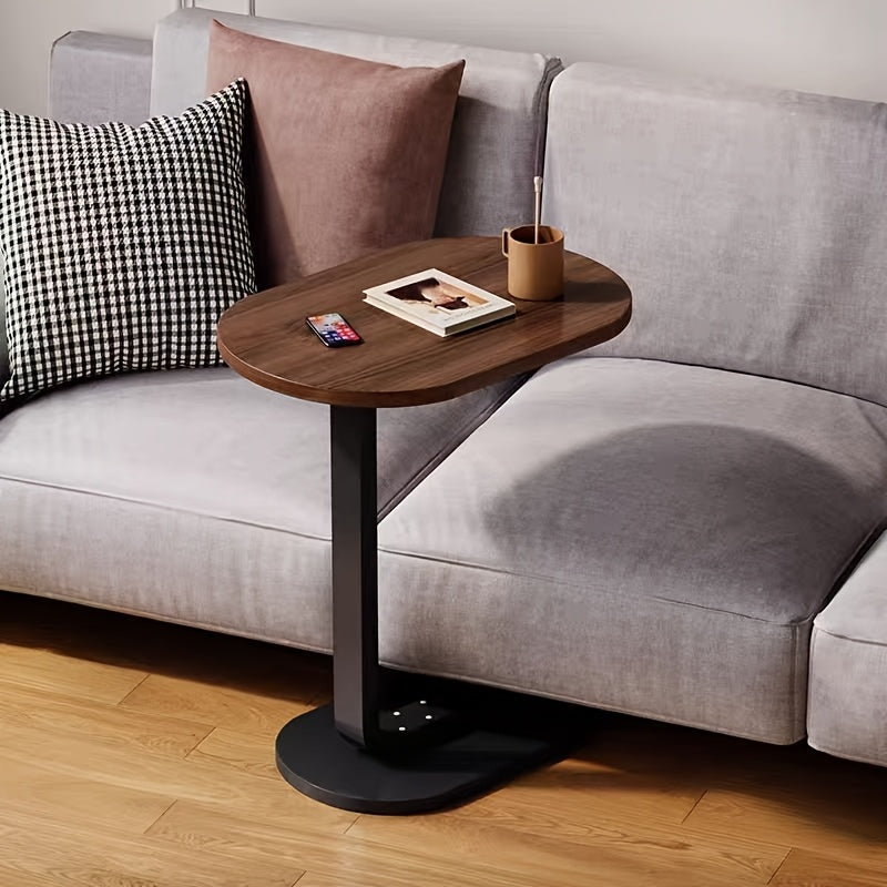 Versatile Walnut Bedside Table - Modern & Classic Design for Living Room or Bedroom, Ideal for Storage, Laptop Desk, or Coffee Table, Easy to Move, Simple, Side Table