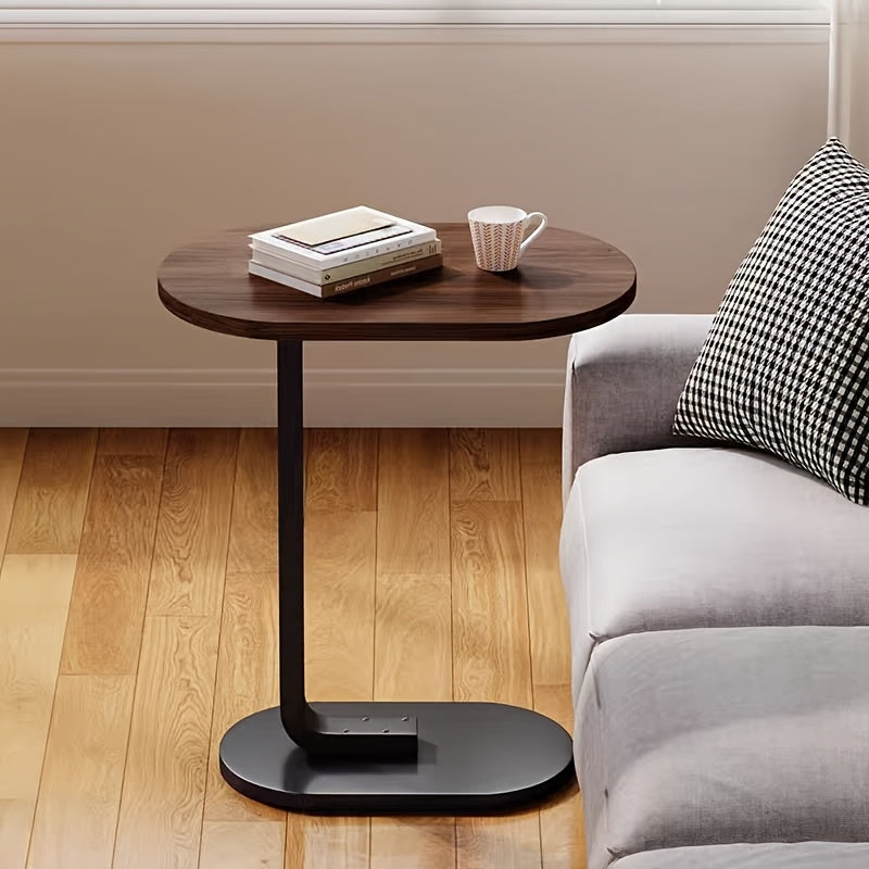 Versatile Walnut Bedside Table - Modern & Classic Design for Living Room or Bedroom, Ideal for Storage, Laptop Desk, or Coffee Table, Easy to Move, Simple, Side Table