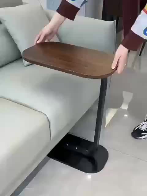 Versatile Walnut Bedside Table - Modern & Classic Design for Living Room or Bedroom, Ideal for Storage, Laptop Desk, or Coffee Table, Easy to Move, Simple, Side Table